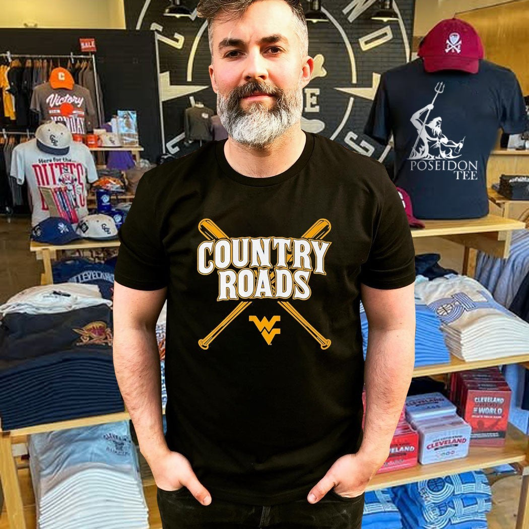 West Virginia Baseball Country Roads T-shirt