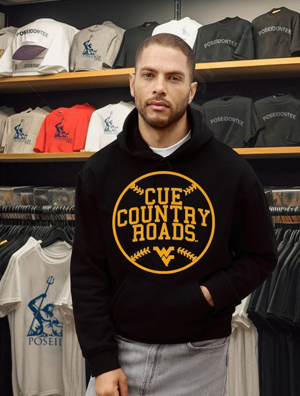West Virginia Baseball Cue Country Roads T-shirt