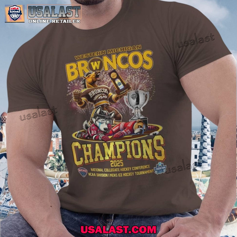 Western Michigan Broncos Champions 2025 Frozen Faceoff Shirt