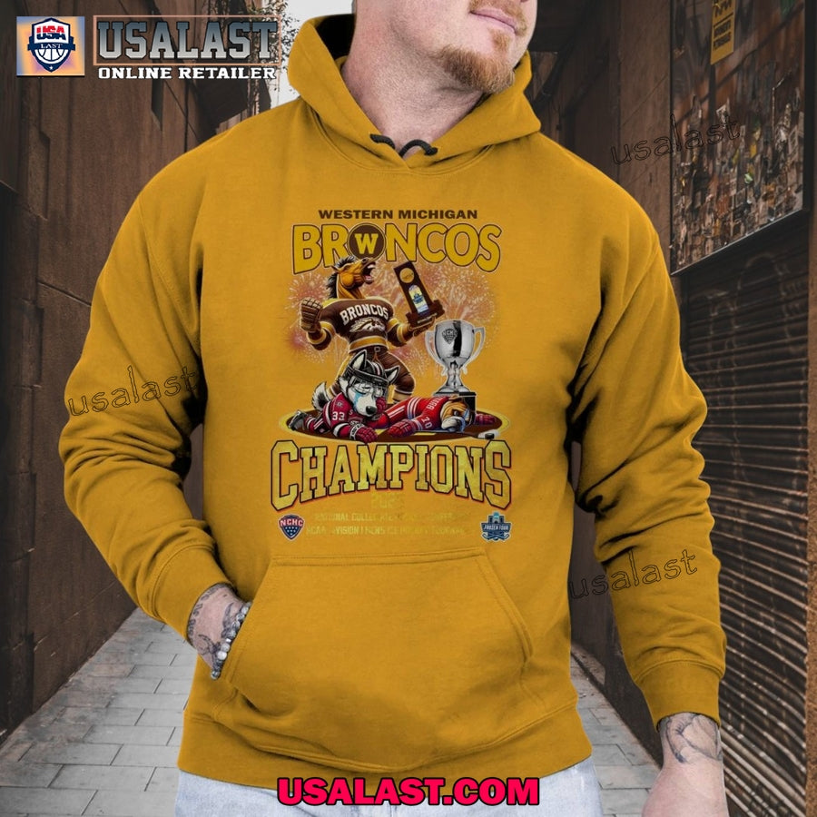 Western Michigan Broncos Champions 2025 Frozen Faceoff Shirt