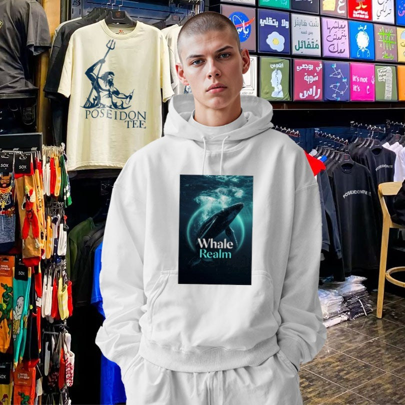 Whale Realm Cinematic Animal Art T-shirt