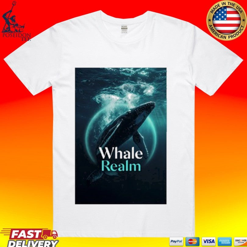 Whale Realm Cinematic Animal Art T-shirt