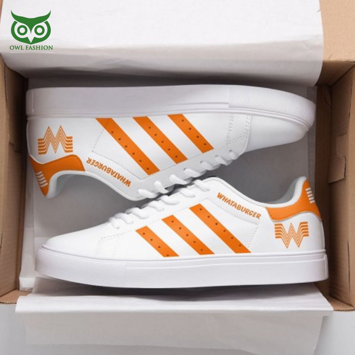 Whataburger Fast Food Brand Stan Smith Shoes