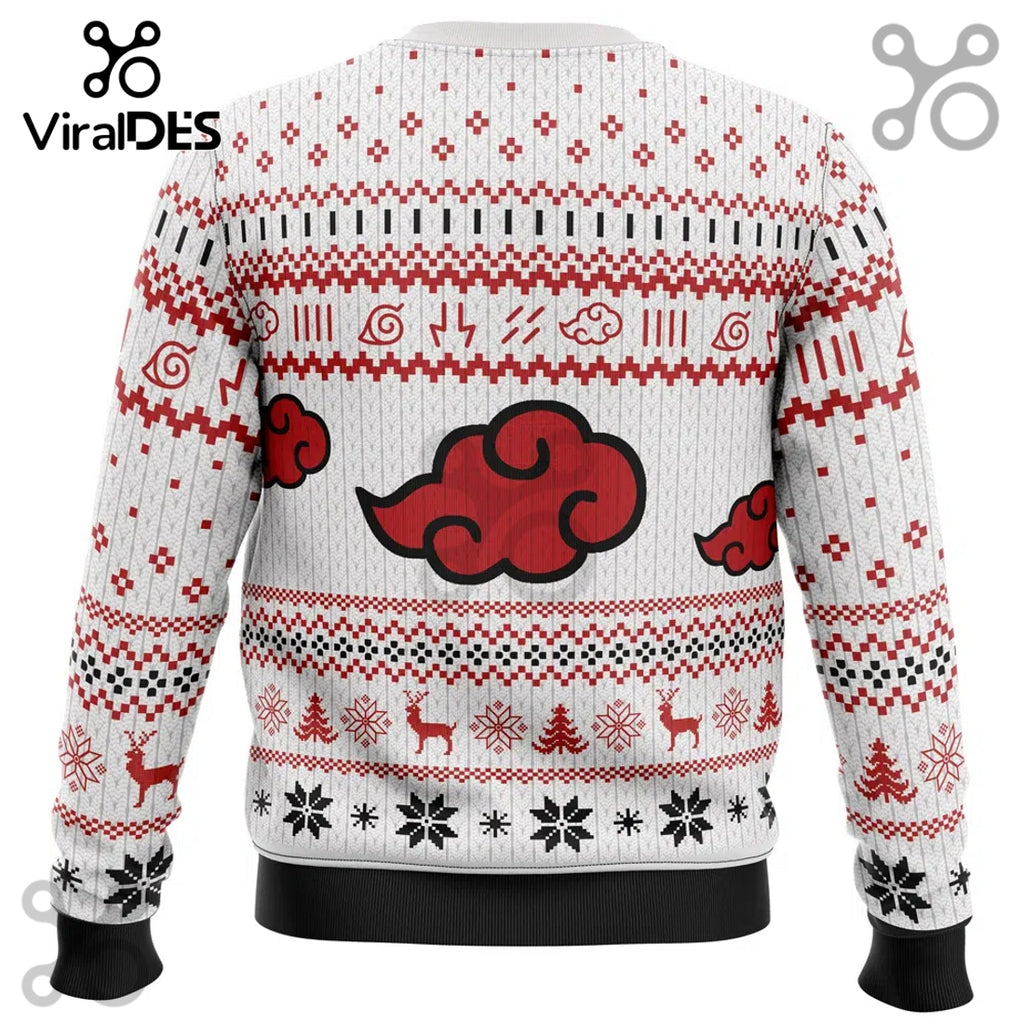 White Christmas Akatsuki Christmas Sweater