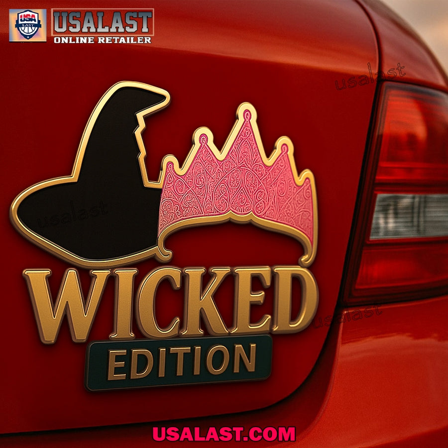Wicked Movie Edition Car Emblem Custom 3D Badge
