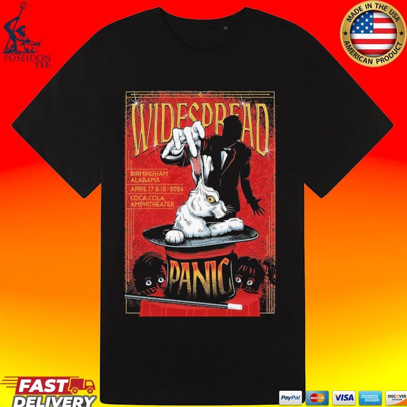 Widespread Panic In Birmingham Al On April 17-18 2026 Tour T-shirt