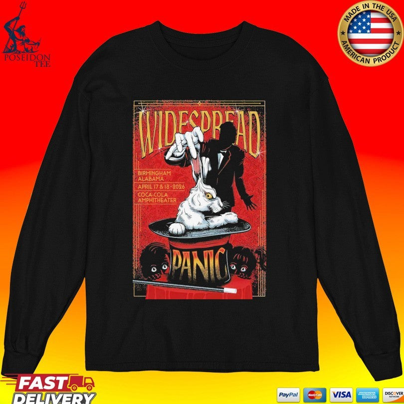 Widespread Panic In Birmingham Al On April 17-18 2026 Tour T-shirt