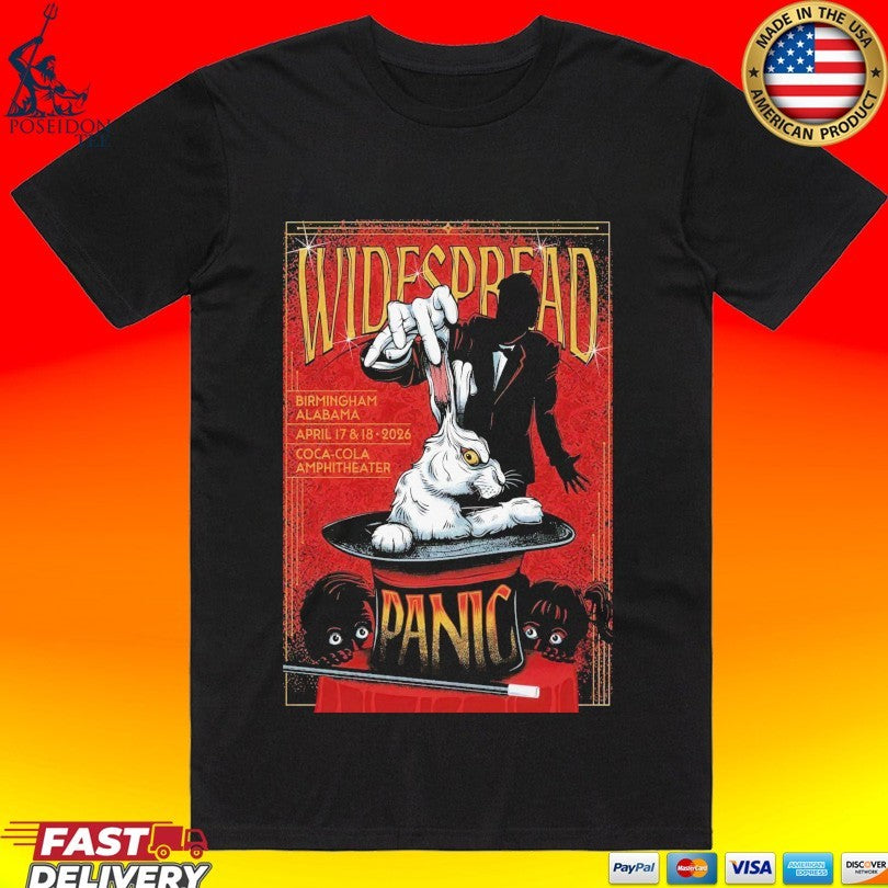 Widespread Panic In Birmingham Al On April 17-18 2026 Tour T-shirt