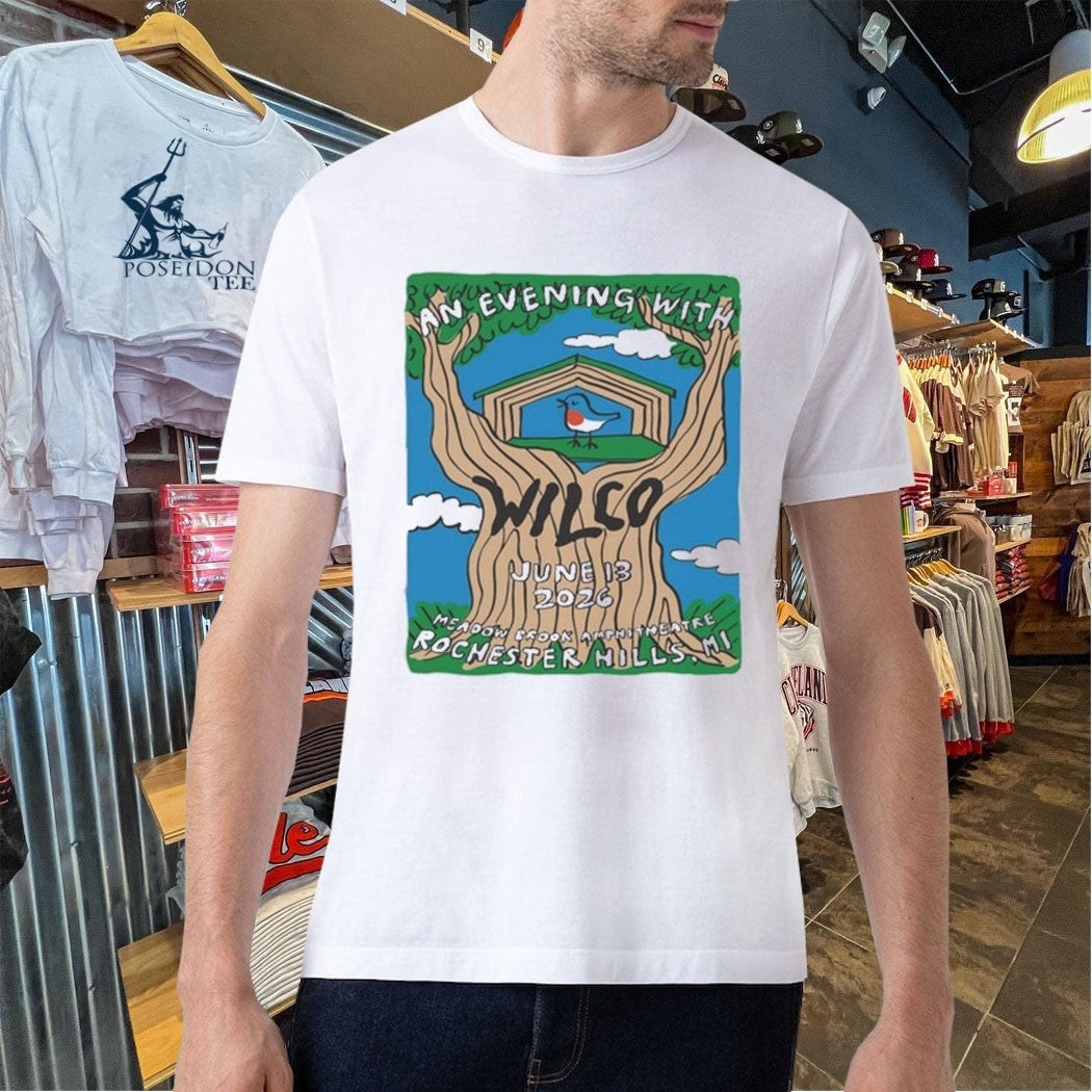 Wilco At Meadow Brook Amphitheatre In Rochester Hills Mi On June 13 2026 T-shirt