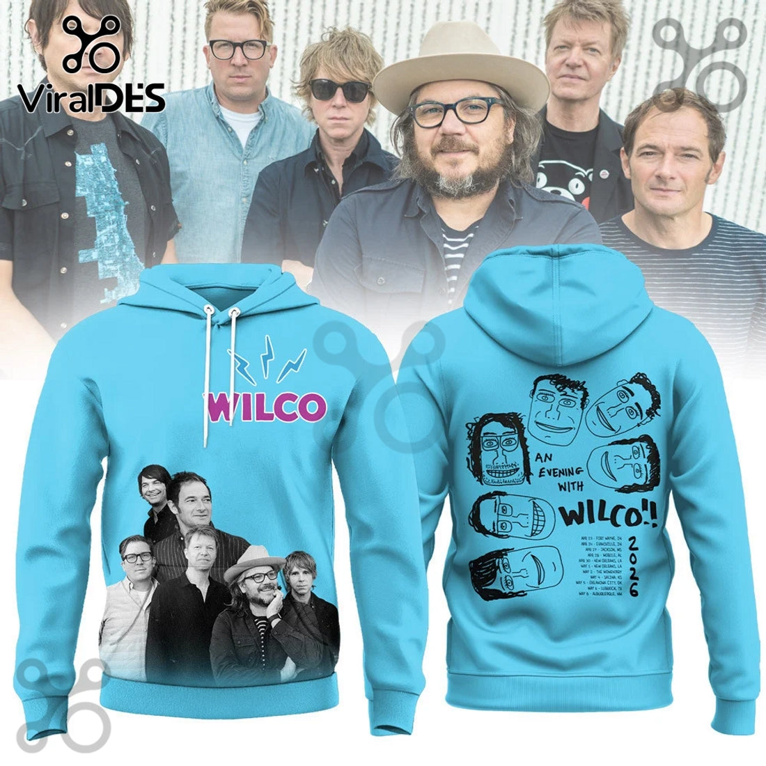 Wilco Rock Band Limited Edition 3D T-Shirt