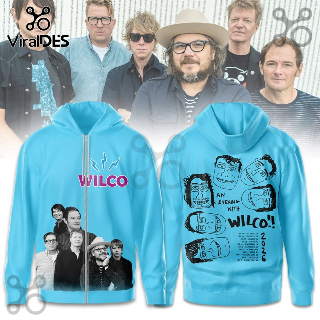 Wilco Rock Band Limited Edition 3D T-Shirt