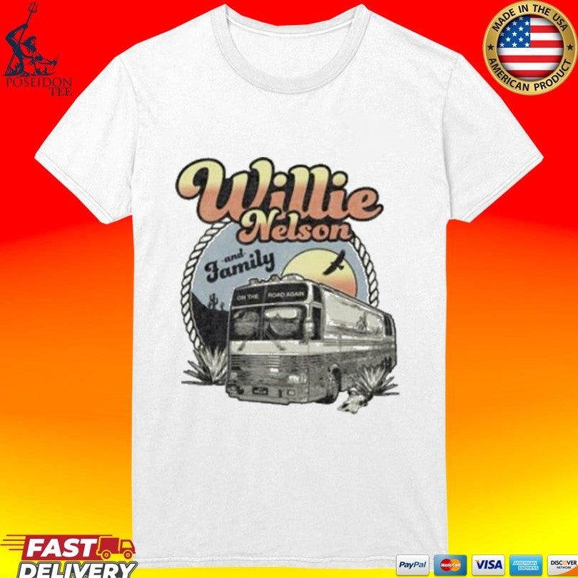 Willie Nelson Willie Nelson Vintage Bus T-shirt