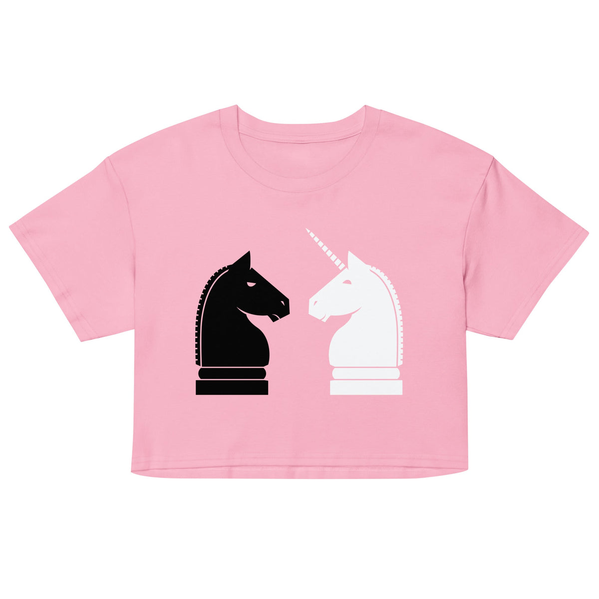 Chess Unicorn Women's Crop Tee
