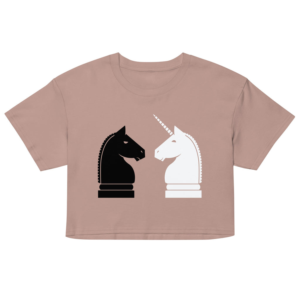 Chess Unicorn Women's Crop Tee