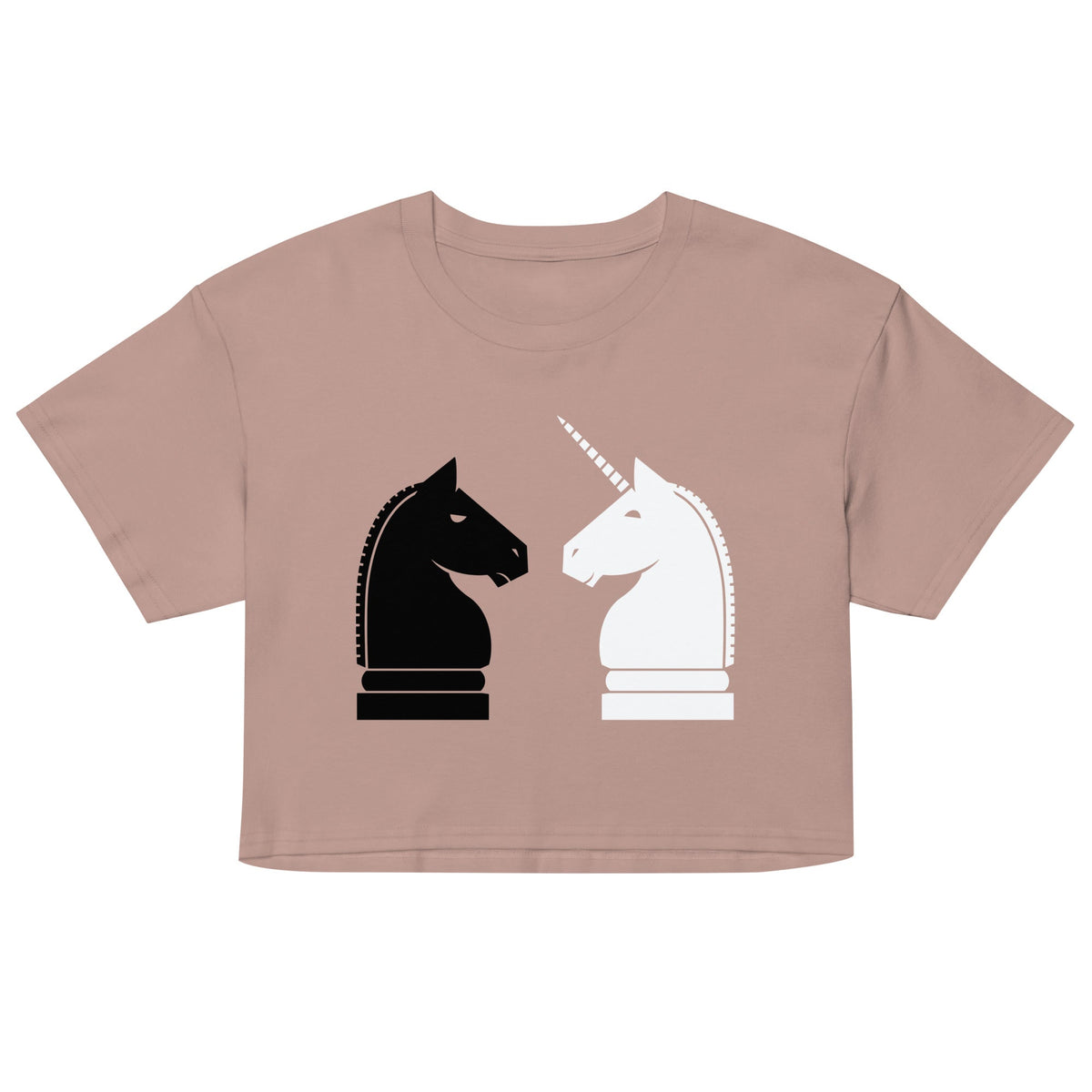 Chess Unicorn Women's Crop Tee
