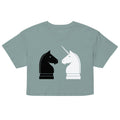 Chess Unicorn Women's Crop Tee
