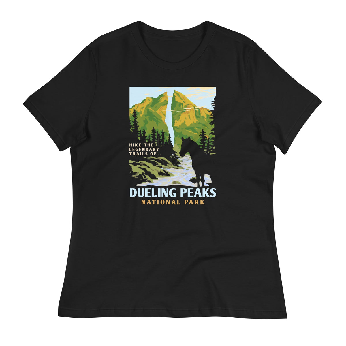 Dueling Peaks National Park Women's Signature Tee