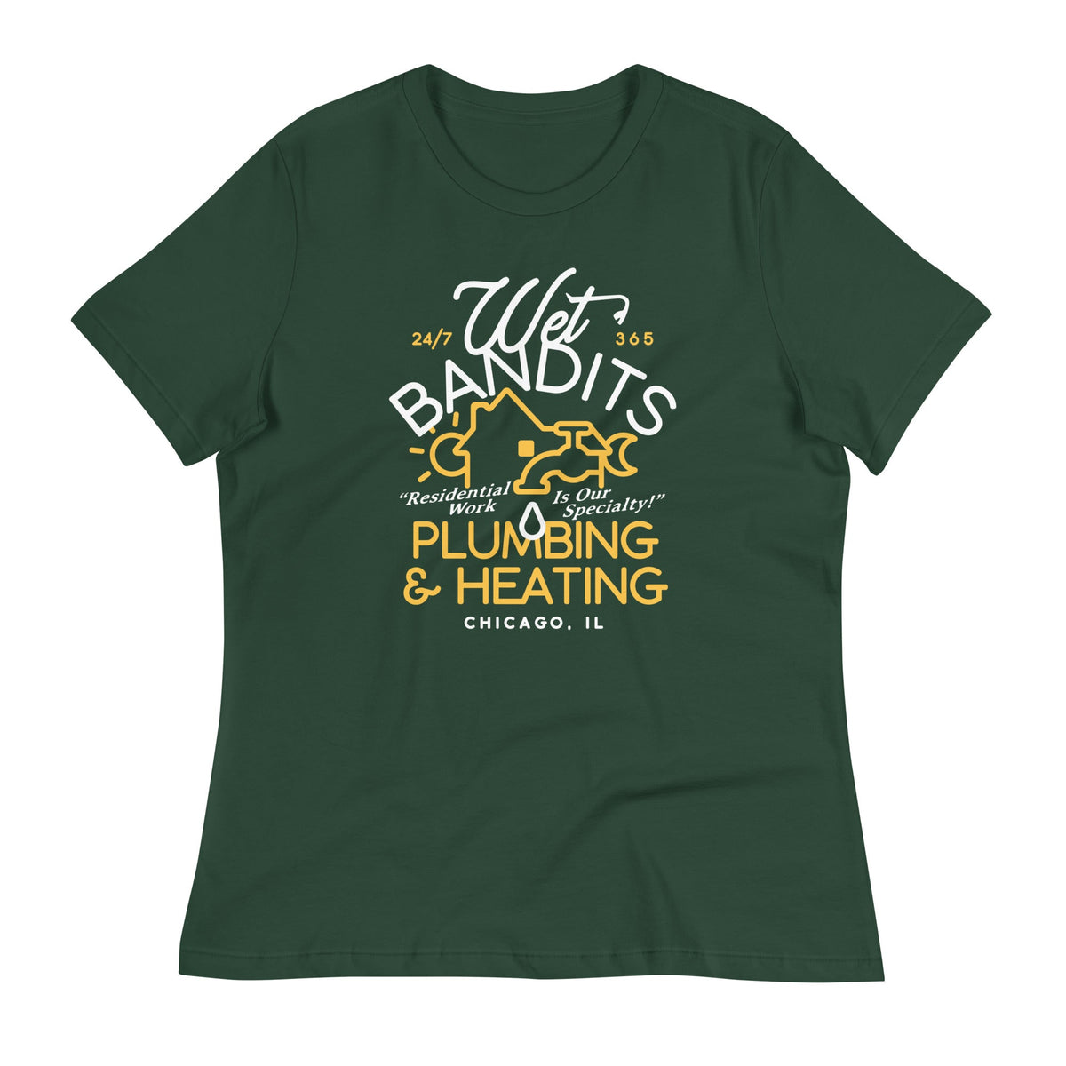 Wet Bandits Plumbing & Heating Women's Signature Tee