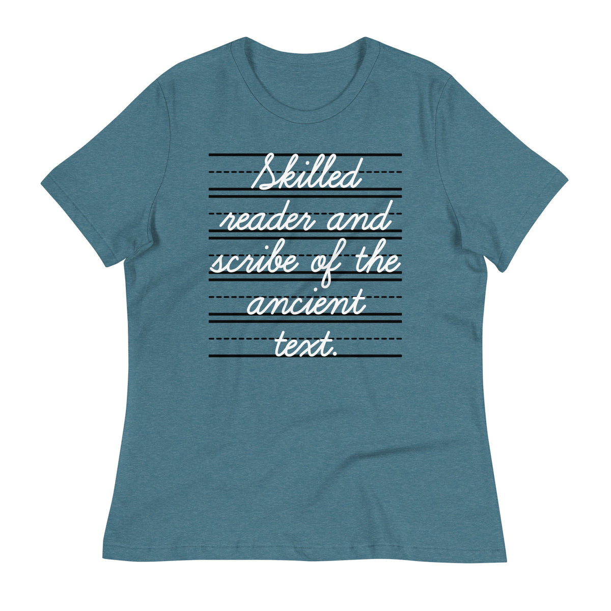 Skilled Reader And Scribe Of The Ancient Text Women's Signature Tee