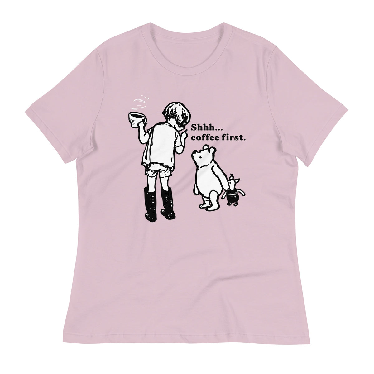 Shhh Coffee First Women's Signature Tee