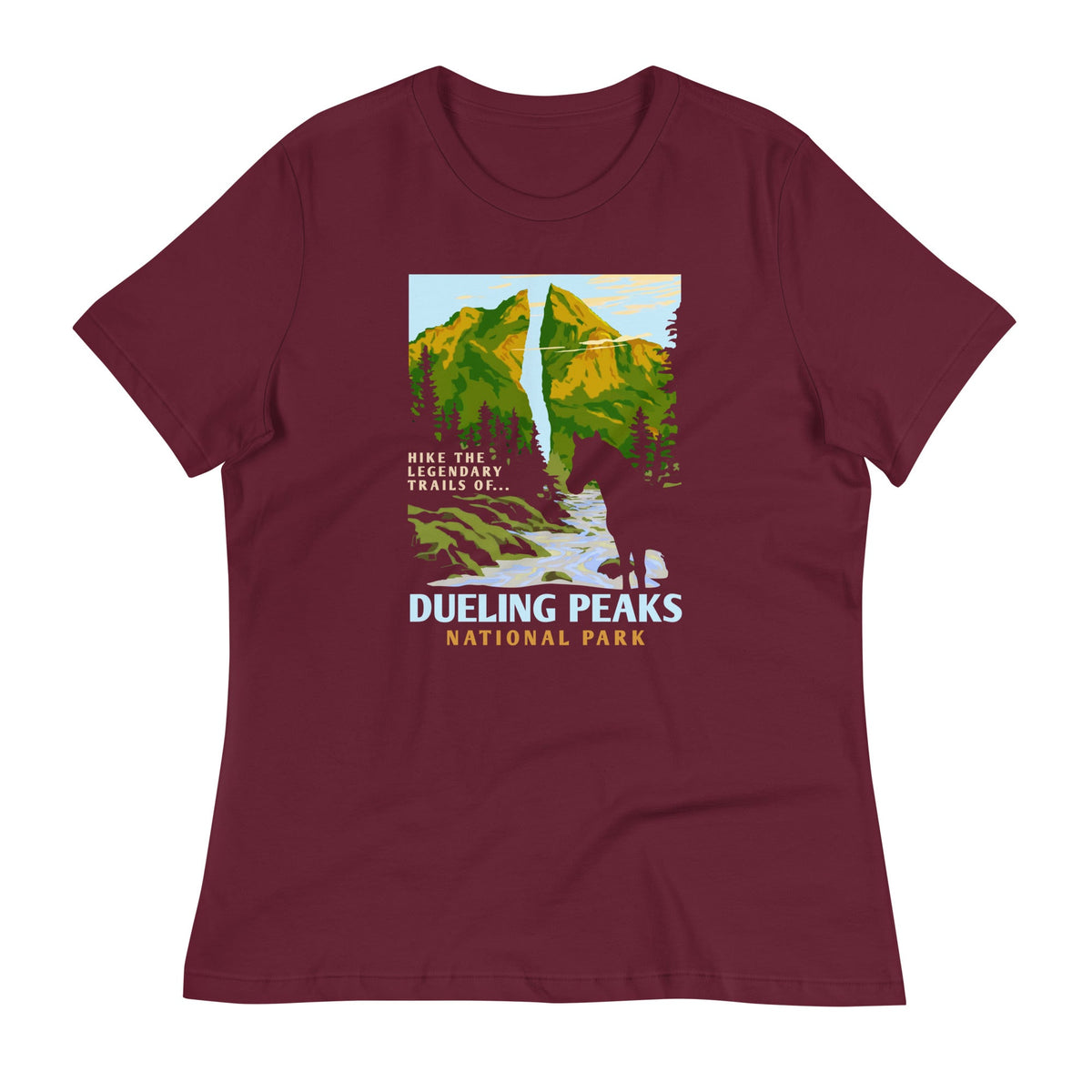 Dueling Peaks National Park Women's Signature Tee
