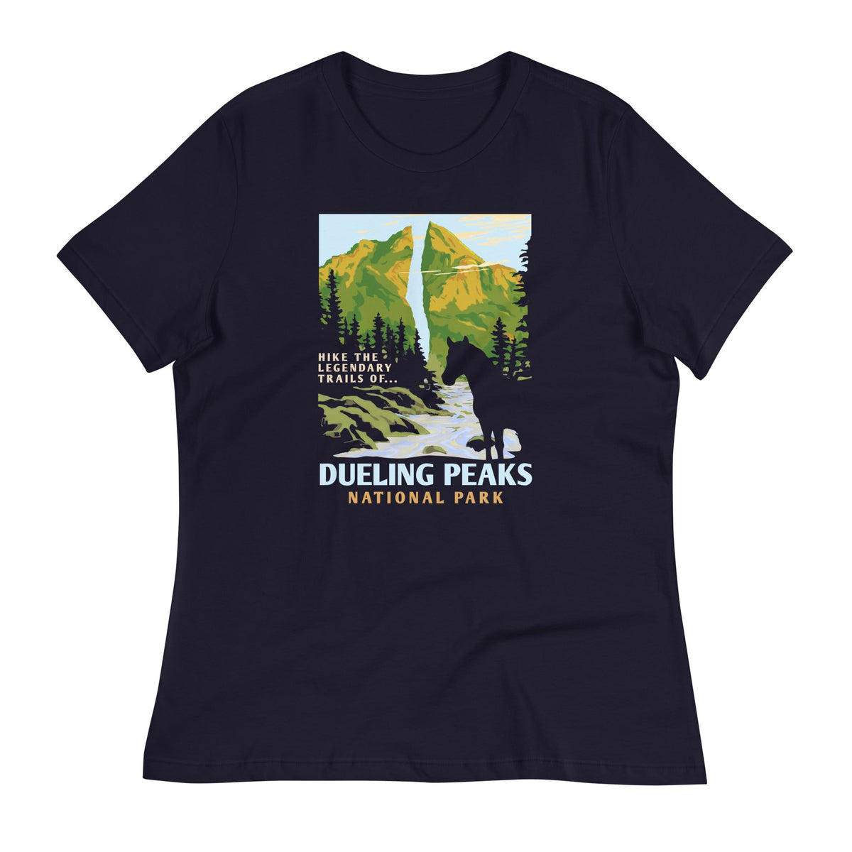 Dueling Peaks National Park Women's Signature Tee