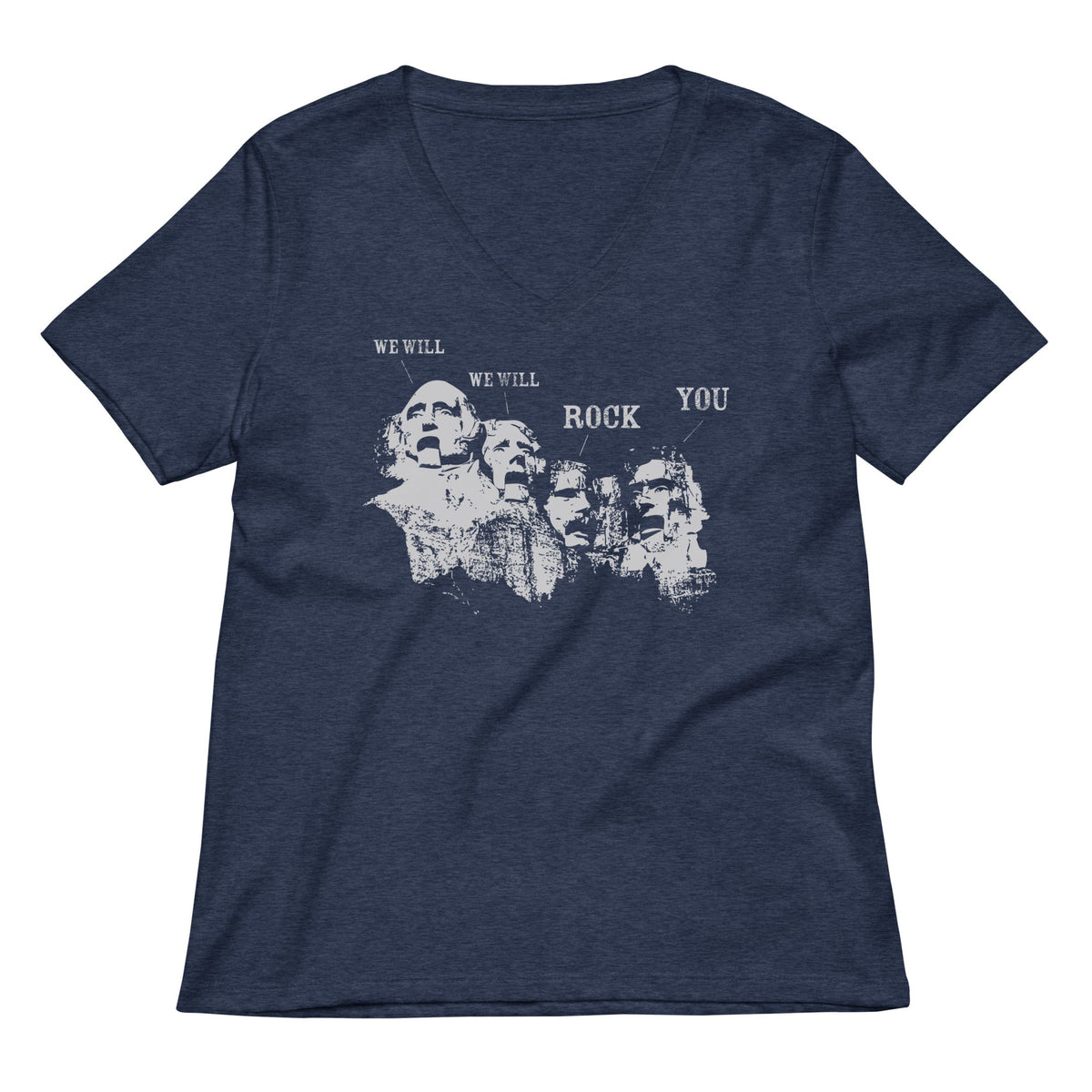 We Will Rock You Women's V-Neck Tee