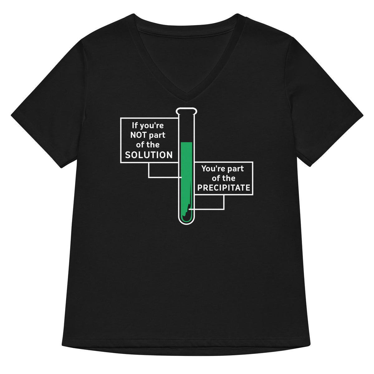 If You're Not Part Of The Solution Women's V-Neck Tee