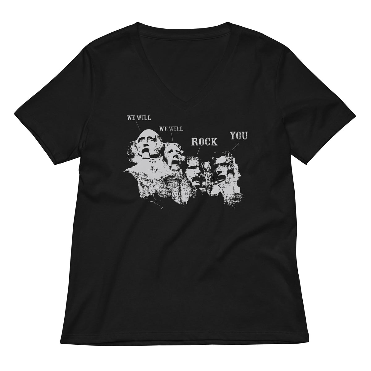 We Will Rock You Women's V-Neck Tee