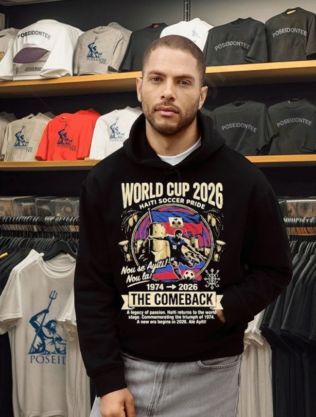 World Cup 2026 Haiti Soccer Pride The Comeback T-shirt