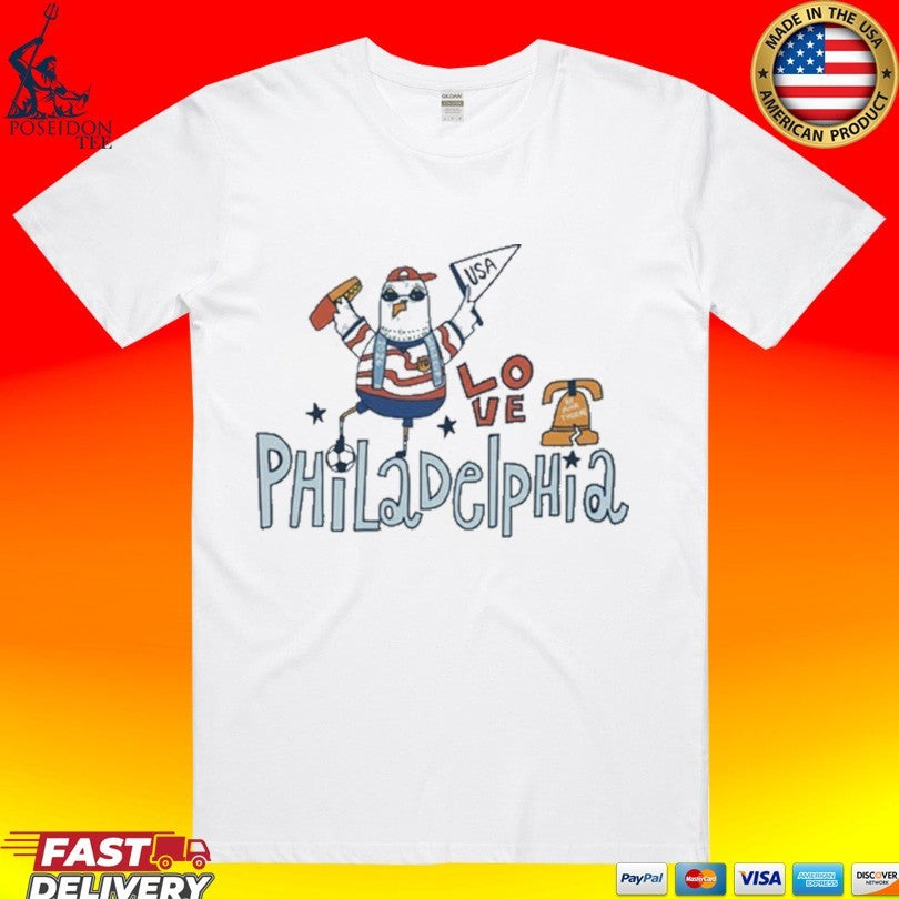 World Cup 2026 Philadelphia Vinnie The Pigeon T-shirt