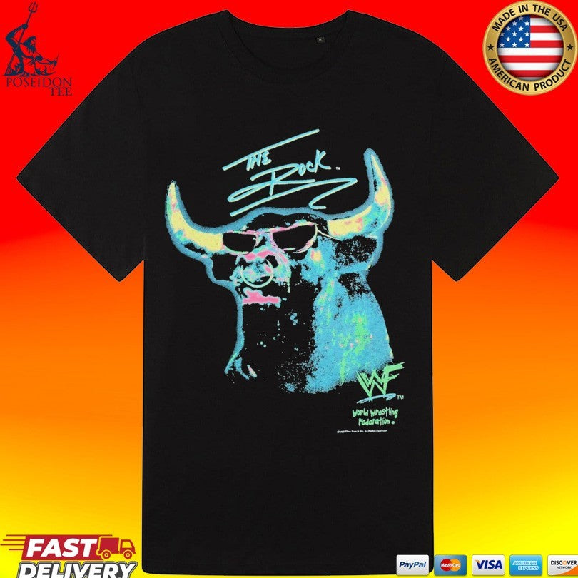 Wyco Vintage 1999 The Rock Wwf Brahma Bull T-shirt