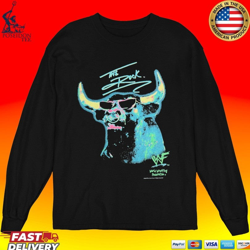 Wyco Vintage 1999 The Rock Wwf Brahma Bull T-shirt