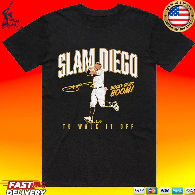 Xander Bogaerts Slam Diego To Walk It Bogey Goes Boom T-shirt