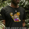 King of the Hill Baseball Mascot Character Graphic T Shirt