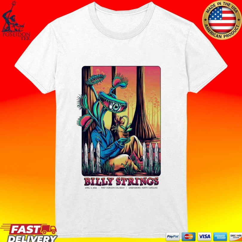 Billy Strings April 14 2026 First Horizon Coliseum In Greensboro Nc T-shirt