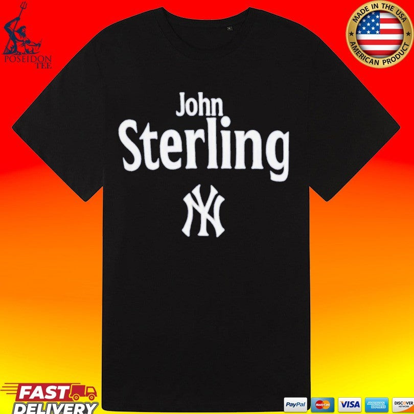 Yankees Memorial Patch For Voice John Sterling T-shirt