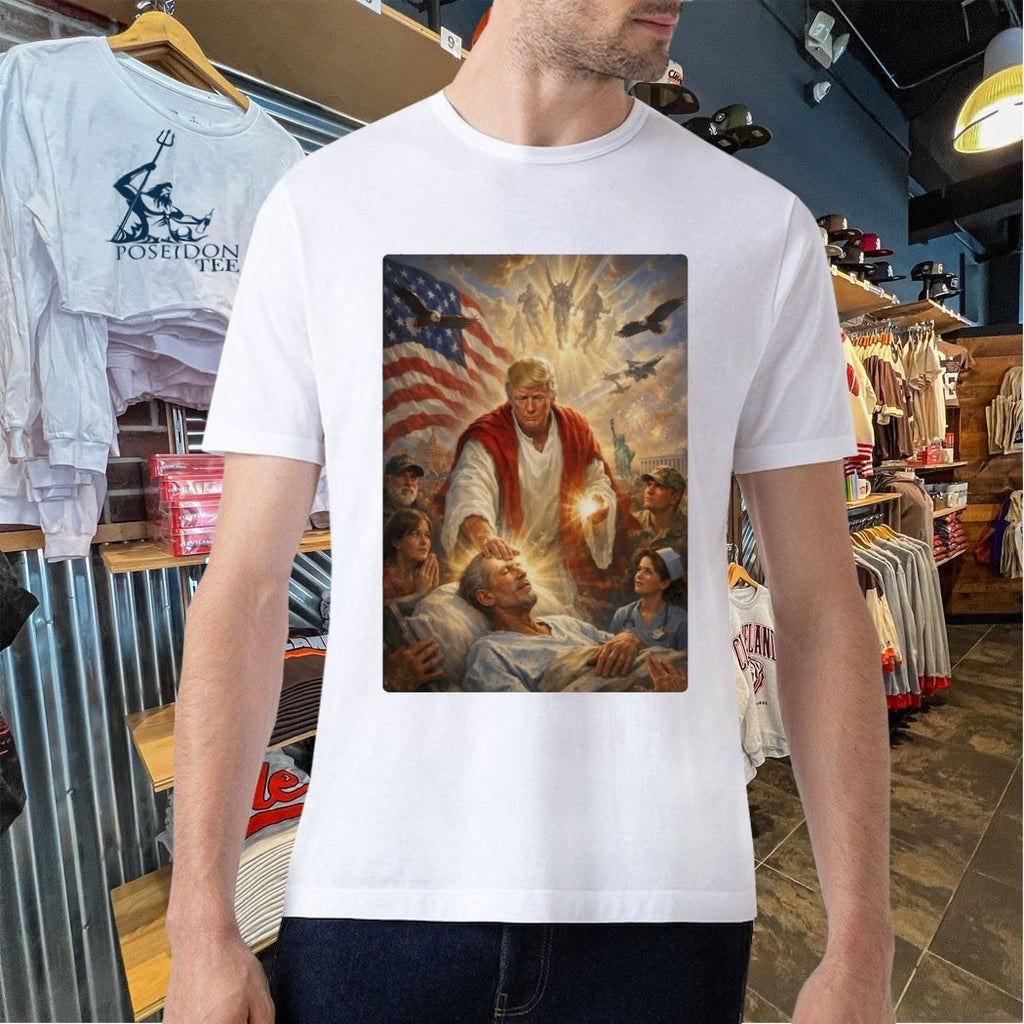 Pope Leo Xiv President Trump Jesus Christ Artwork 2026 T-shirt