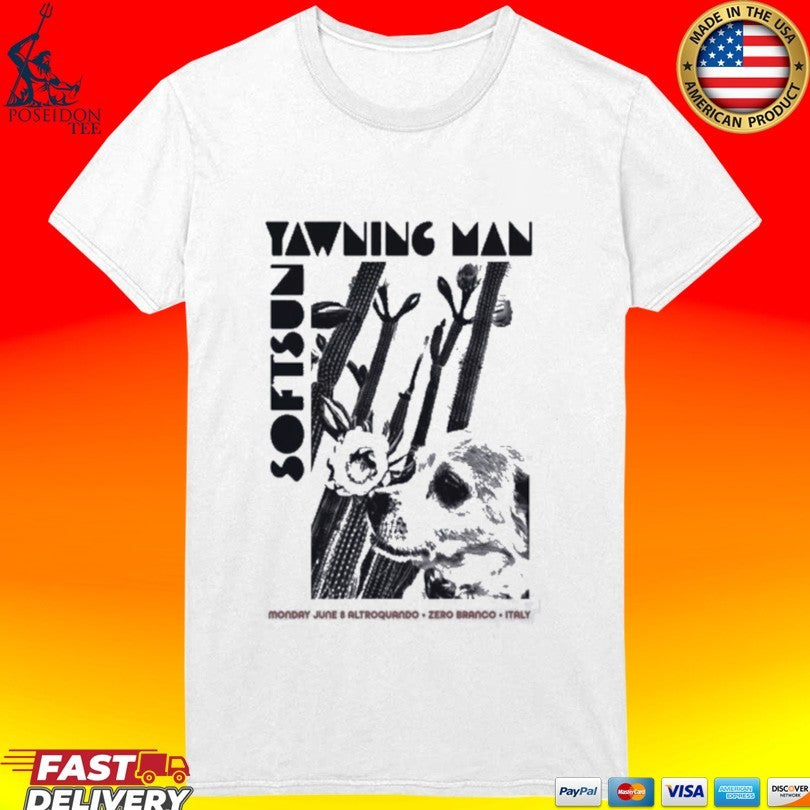 Yawning Man June 8 2026 In Zero Branco Italy T-shirt