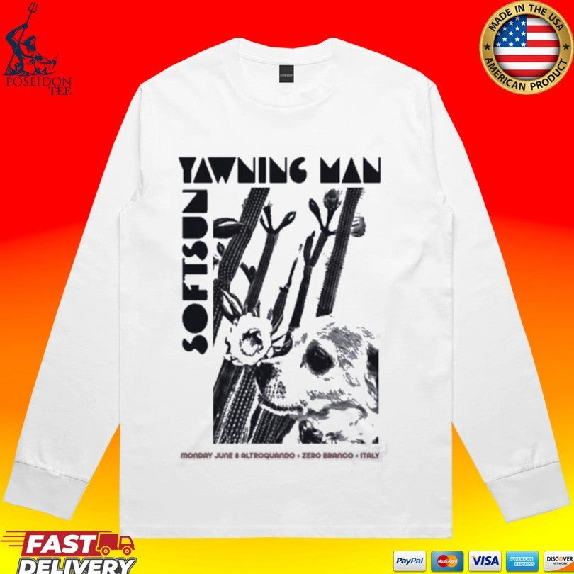 Yawning Man June 8 2026 In Zero Branco Italy T-shirt