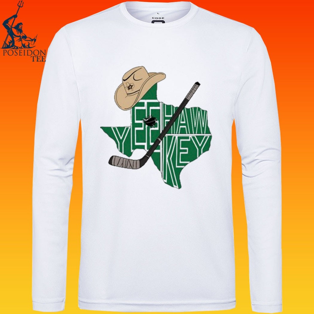 Yee Hawkey Texas Hockey Tees By You T-shirt