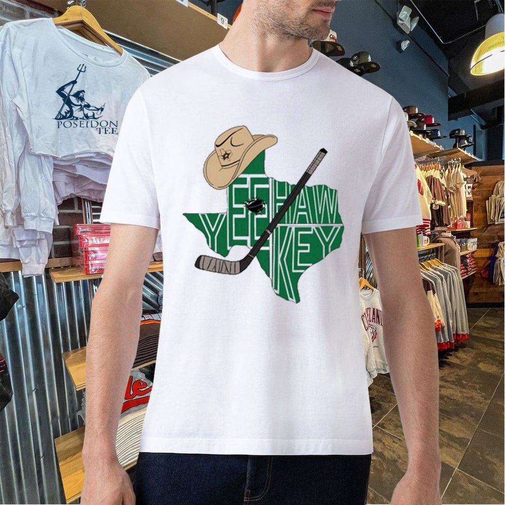 Yee Hawkey Texas Hockey Tees By You T-shirt