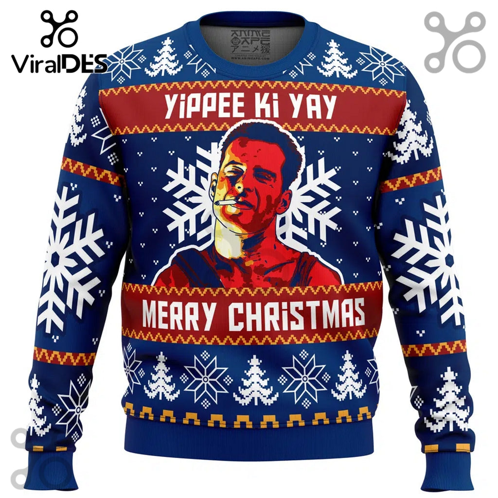 Yippee Ki Yay Die Hard Ugly Sweater 2025