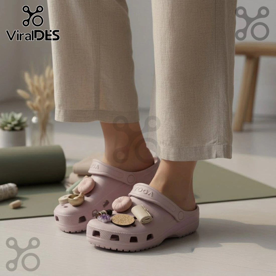 Yoga Premium Crocs Clogs With Charms