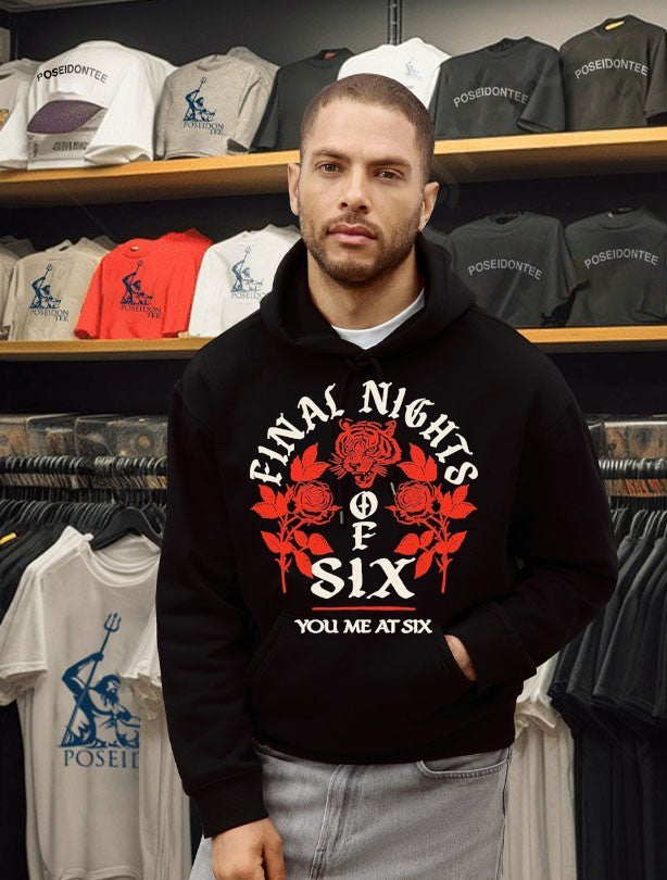 You Me At Six Final Nights Of Six Tour Tiger Rose T-shirt
