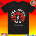 You Me At Six Final Nights Of Six Tour Tiger Rose T-shirt