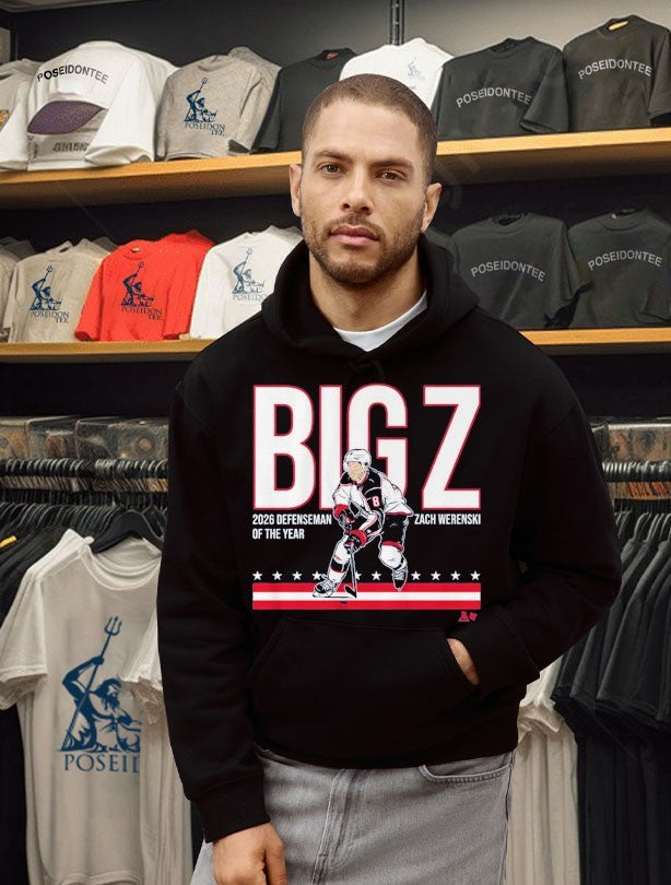 Zach Werenski Big Z 2026 Defenseman Of The Year T-shirt