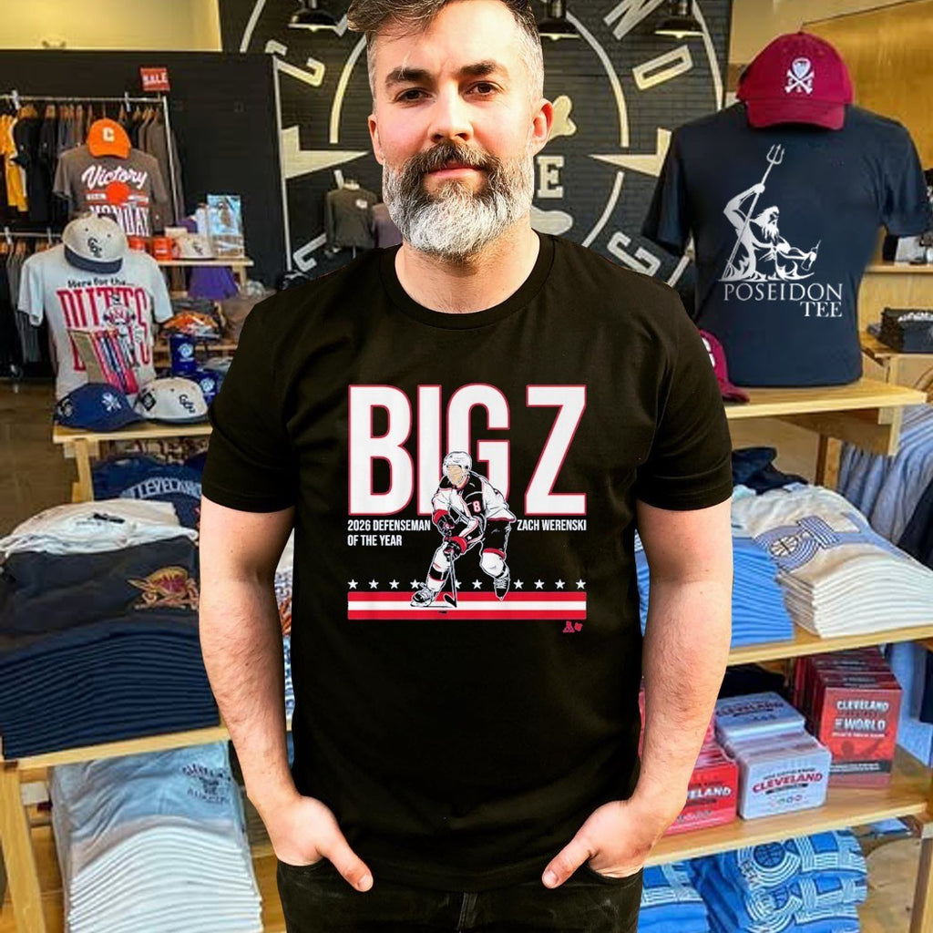 Zach Werenski Big Z 2026 Defenseman Of The Year T-shirt