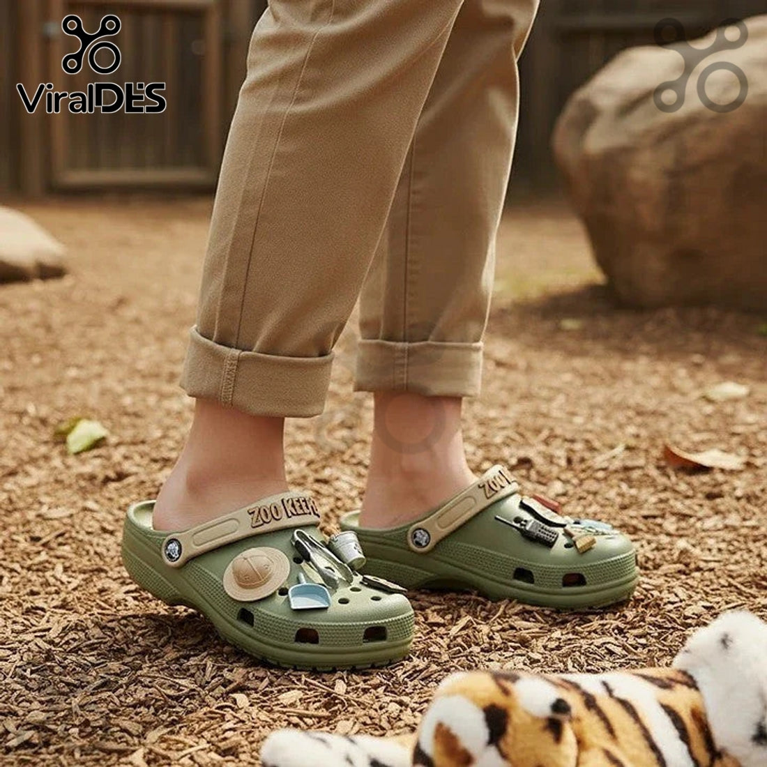 Zoo Keeper Premium Crocs Clogs With Charms