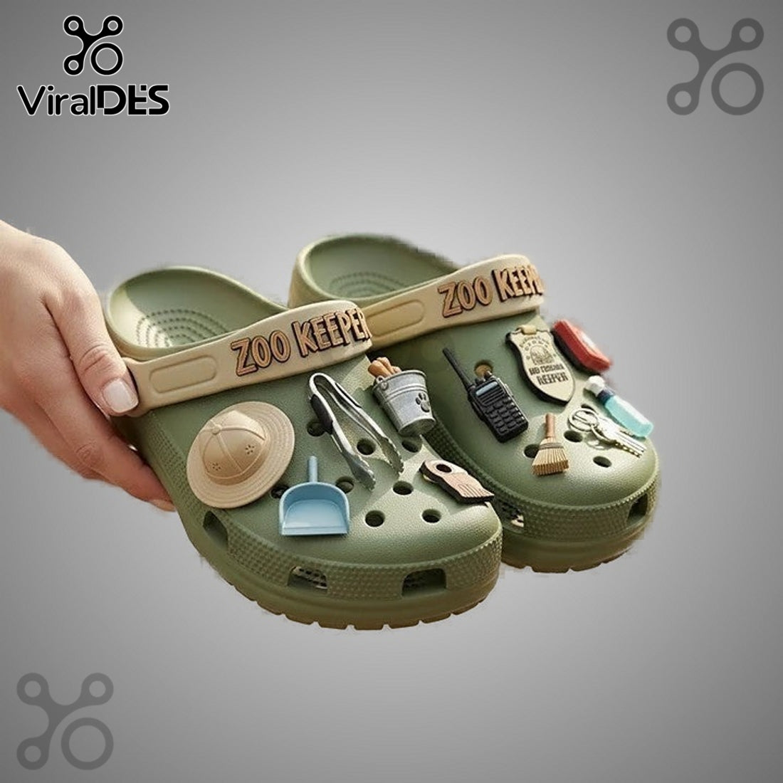Zoo Keeper Premium Crocs Clogs With Charms